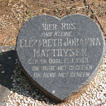 MATTHYSEN Elizabeth Johanna 1963-1963