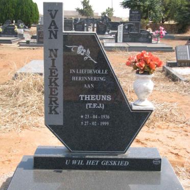 NIEKERK T.F.J., van 1936-1999