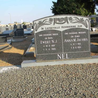 NEL Ewert N.J. 1907-1965 &amp; Anna M. JACOBS 1910-1991