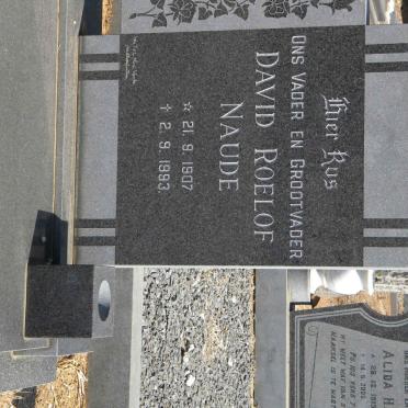 NAUDÉ Dawid Roelof 1907-1993 &amp; Junetha M.M. 1910-1986