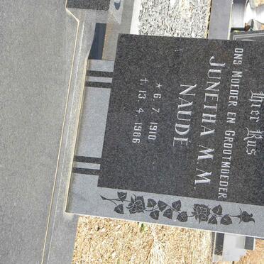 NAUDÉ Junetha M.M. 1910-1986