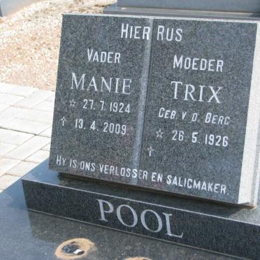 POOL Manie 1924-2009 &amp; Trix V.D. BERG 1926-