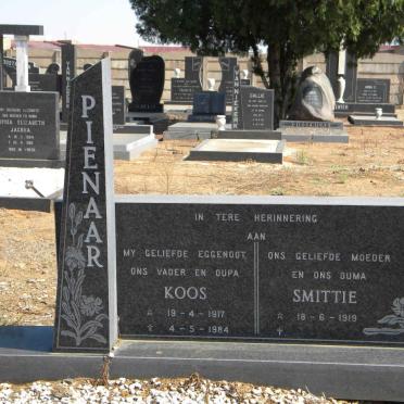 PIENAAR Koos 1917-1984 &amp; Smittie 1919-