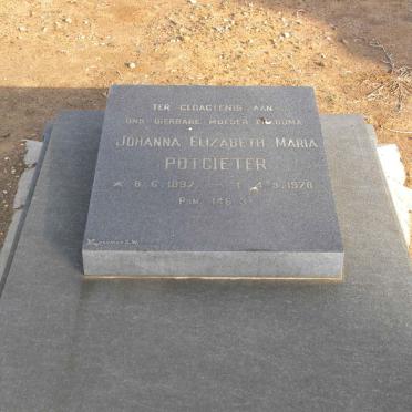 POTGIETER Johanna Elizabeth Maria 1892-1978
