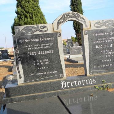 PRETORIUS Gert Jacobus 1896-1981 &amp; Rachel J.E. MALAN 1893-1973