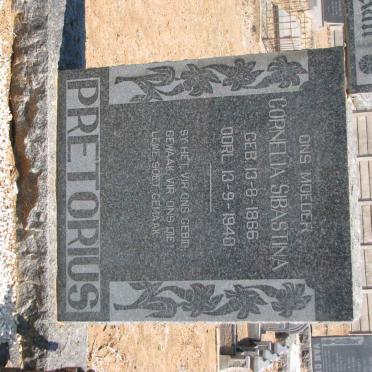PRETORIUS Cornelia Sibastina 1866-1940