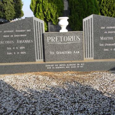 PRETORIUS Jacobus Johannes 1884-1964 &amp; Martha Maria PIENAAR 1896-1970