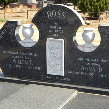 ROSS Willem T. 1924-1990 &amp; Anna D. JACOBS 1931-2010