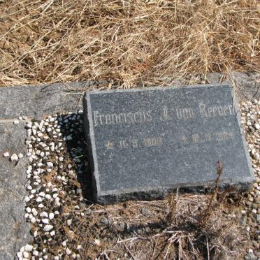 REENEN Franciscus J., van 1908-1964