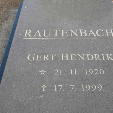 RAUTENBACH Gert Hendrik 1920-1999