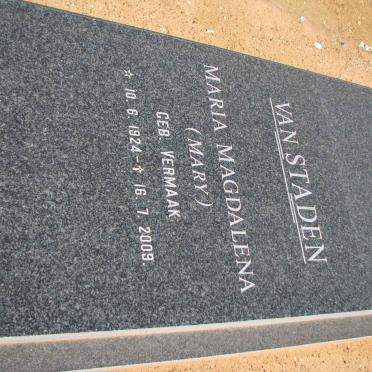 STADEN Maria Magdalena, van nee VERMAAK 1924-2009