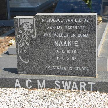 SWART A.C.M. 1928-1989