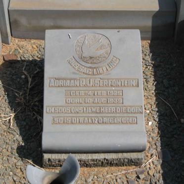 SERFONTEIN Adriaan J. 1925-1939