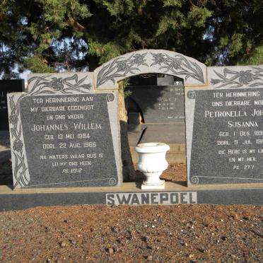 SWANEPOEL Johannes Willem 1894-1965 &amp; Petronella Johanna Susanna 1897-1987
