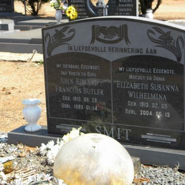 SMIT John Edward Francois Butler 1910-1993 &amp; Elizabeth Susanna Wilhelmina 1913-2004
