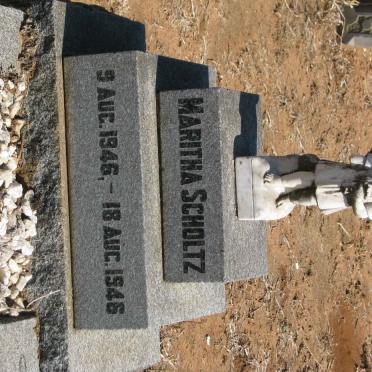 SCHOLTZ Maritha 1946-1946