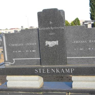 STEENKAMP Cornelius Jansen 1910-1997 &amp; Johanna Maria 1912-2001