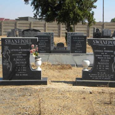 SWANEPOEL Adriaan Jacobus 1923-1994 &amp; Julian Augusta 1923-1980