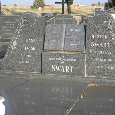 SWART Hans Jacob 1912-1990 &amp; Hester MALAN 1914-1998