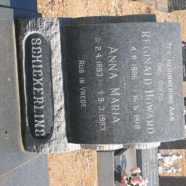 SCHICKERLING Reginald Howard 1886-1978 &amp; Anna Maria 1893-1993