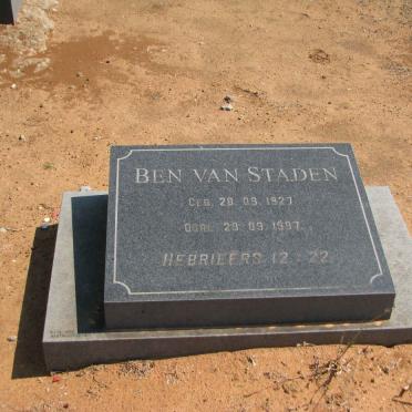 STADEN Ben, van 1927-1997