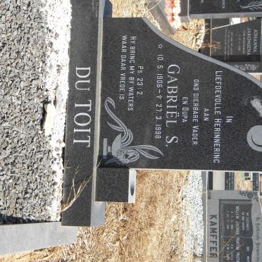 TOIT Gabriël S., du 1906-1998