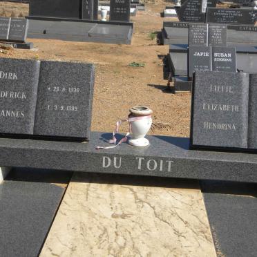 TOIT Diederick Johannes, du 1936-1989 &amp; Elizabeth Hendrina 1937-