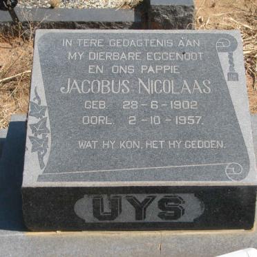 UYS Jacobus Nicolaas 1902-1957 &amp; Anna Cecilia COETZEE 1909-1978