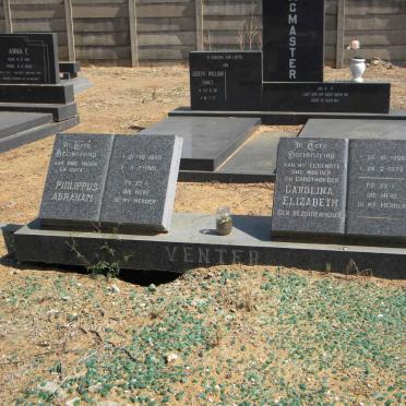 VENTER Philippus Abraham 1903-1981 &amp; Carolina Elizabeth BEZUIDENHOUT 1906-1978