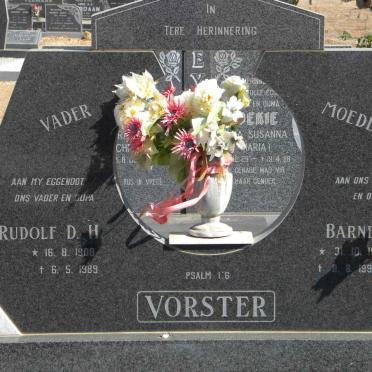 VORSTER Rudolf D.H. 1908-1989 &amp; Barnetta 1911-1995