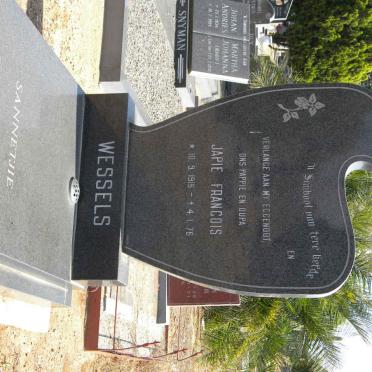 WESSELS Japie Francois 1916-1976 &amp; Sannetjie 1917-1995