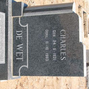 WET Charles, de 1921-1963 &amp; Susanna Hendrina NAUDÉ 1925-2010