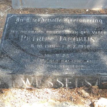 WESSELS Petrus Jacobus 1901-19?8
