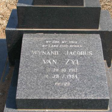 ZYL Wynand Jacobus, van 1912-1984 &amp; Aletta E.J.W. JORDAAN 1915-1977 