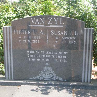 ZYL Pieter H.A., van 1935-2002 &amp; Susan J.H. BAMBERGER 1943-