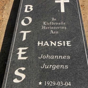 BOTES Johannes Jurgens 1929-2003
