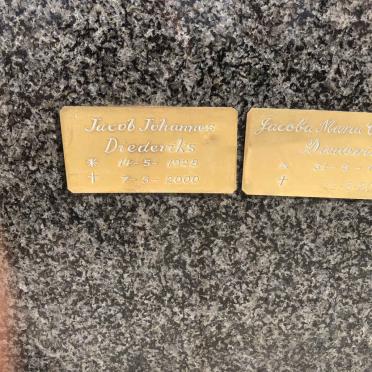DIEDERIKS Jacob Johannes 1928-2000 &amp; Jacoba Maria Charlotta 1930-2011