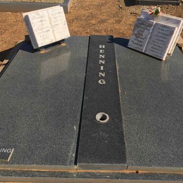 HENNING Gert de Lange 1931-2007 &amp; Sarah Jeanette 1937-2007