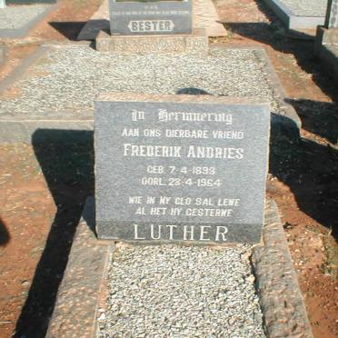 LUTHER Frederik Andries 1893-1964