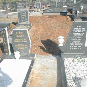 OLIVIER Louis Petrus 1914-2003 &amp; Esther Francina Jacoba ROSSOUW 1922-1998