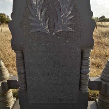 KAMFFER Maria Magrieta nee JANSEN VAN VUUREN 1856-1931