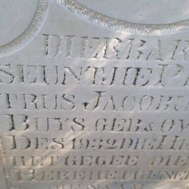 BUYS Petrus Jacobus 1932-1932