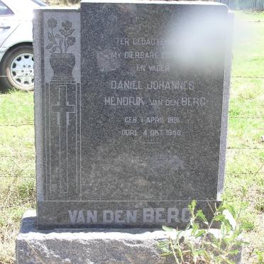 BERG Daniel Johannes Hendrik, van den 1891-1946