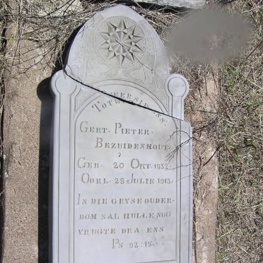BEZUIDENHOUT Gert Pieter 1832-1913