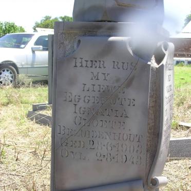 CLOETE Ignatia nee BEZUIDENHOUT 1903-1943
