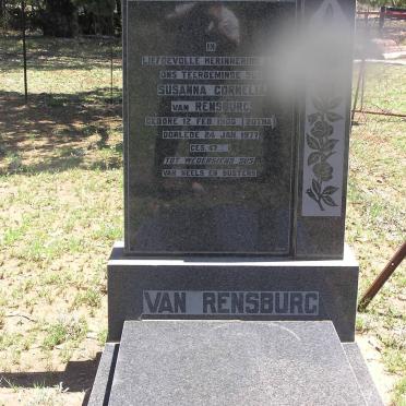 RENSBURG Susanna Cornelia, van nee BOTHA 1900-1977