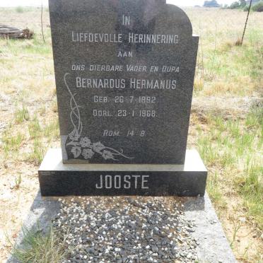 JOOSTE Bernardus Hermanus 1892-1968