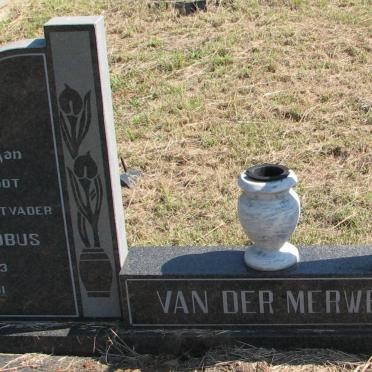 MERWE Barend Jacobus, van der 1923-1991 &amp; Joachomina Sophia 1925-1996 
