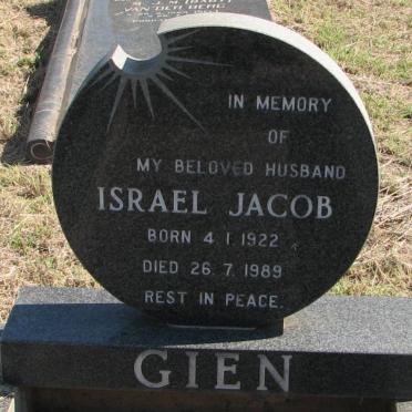 GIEN Israel Jacob 1922-1989