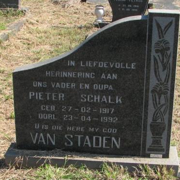 STADEN Pieter Schalk, van 1917-1992 
